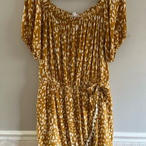 Chicsoul  Mustard Dress with tassel accent